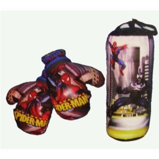 Marvel Spiderman Boxing Gloves & Punching Bag Toy Set