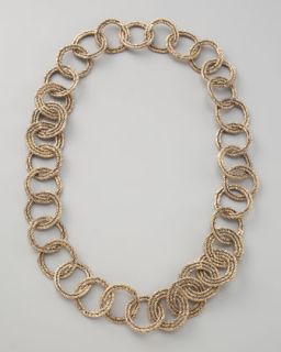 Aurelie Bidermann Gold Rope Link Necklace   