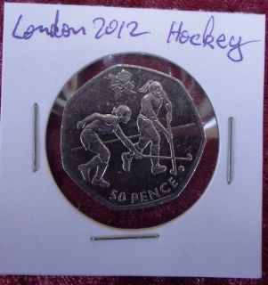 2012 London Olympics 50p Coins Hockey The Games Are Over