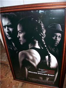 Million Dollar Baby Cast Signed Movie Poster with Frame