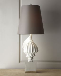 Jonathan Adler White Shell Lamp   