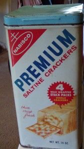 Vintage Premium Saltine Crackers Tin Collectible