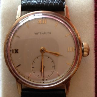  Vintage Men's Witnauer Dress Wristwatch