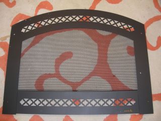 Heat N Glo GEM36 Arched Direct Vent Fireplace Mesh Screen Front CH