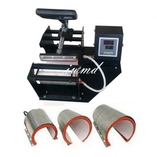 NEW COMBO CUP MUG HEAT PRESS MACHINE TRANSFER Sublimation  WITH 4