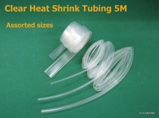A8 Clear Heat Shrink Tubing Assorted Size 2 12mm 5X1M