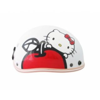 Hello Kitty Motor Bike Helmet Harley Apple Pink White Hotpink Sanrio