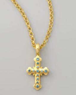 O3218 Elizabeth Locke Byzantine Cross Pendant, Small