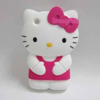3D Hello Kitty Lovely Silicone Soft Cover Case for Apple iPhone 3 3G