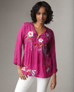 Johnny Was Collection Molly Embroidered Tunic, Womens   
