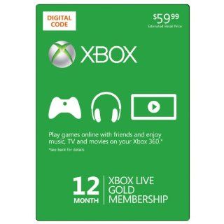 Xbox LIVE 12 Month Gold Membership [Online Game Code] by Microsoft