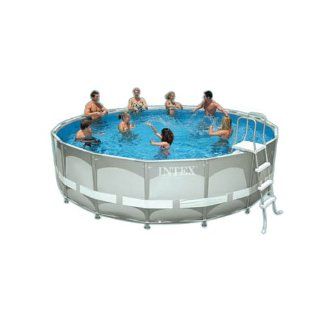 Intex Ultra Frame 16 Foot by 48 Inch Round Pool Set Patio