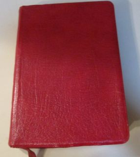 Holman Bible *Verse Reference Jewel Ed. *French Morocco Leather/Red