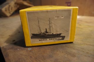 Harriet Lane Model Shipways Carved Hull Kit Nice Original Complete
