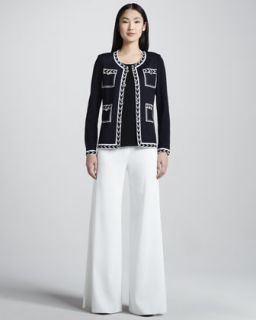 Misook Collection Adrienne Intarsia Jacket, Amy Slim Tank & Knit