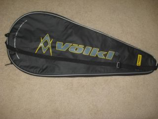 Voliki Tennis Racquet Cover Black Yellow Silver Brand New