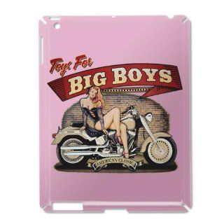 iPad 2 Case Pink of Toys for Big Boys Lady on Motorcycle