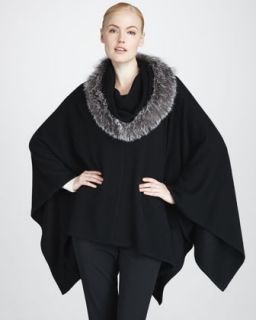 Pologeorgis Knitted Mink Fur Poncho   