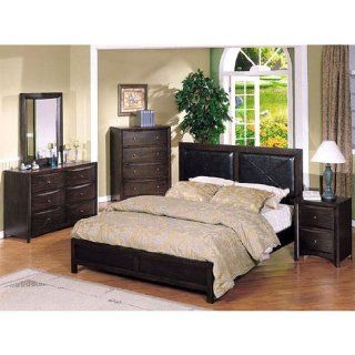 5PC Queen Leather Bedset