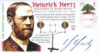 COVERSCAPE Computer Designed Heinrich Hertz 155th Anniversary of Birth