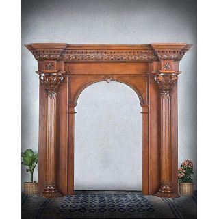 Mahogany Column Home Front Entry Surround for Doors Palatial Estate