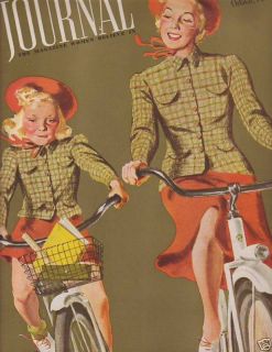 1939 Ladies Home Journal October Bicycles Helen Hayes