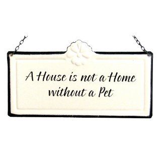 America Retold White Enamel Sign, House is Not a Home