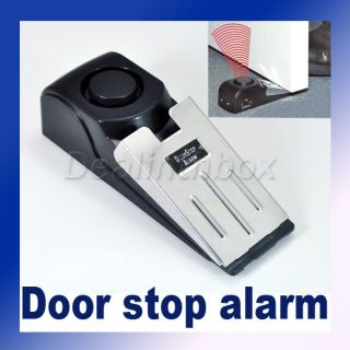 Door Stop Alarm Security Easy Home Safety Portable New