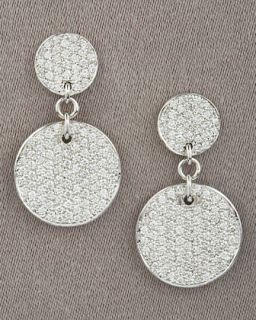 O3772 Roberto Coin Pave Circle Earrings