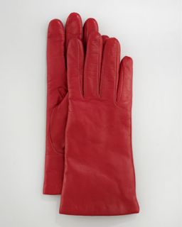Portolano Leather Glove, Winter Red   
