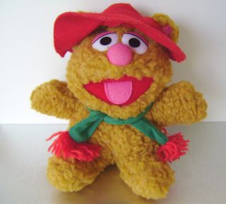 Jim Hensons Muppets 1987 Baby Fozzie Bear 8 Plush Stuffed Animal Toy