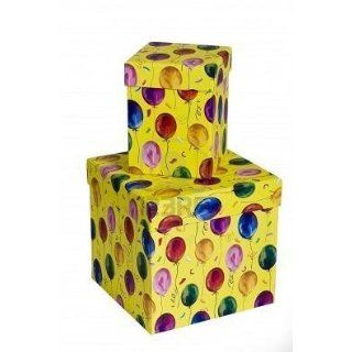 4 Pc Nesting Gift Boxes Party Balloon Theme Wrapping Box