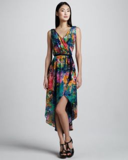 Watercolor Print Dress  