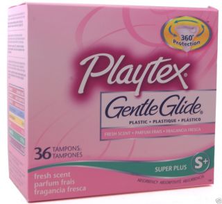 Playtex Gentle Glide Fresh Scent 36 Tampons Super Plus