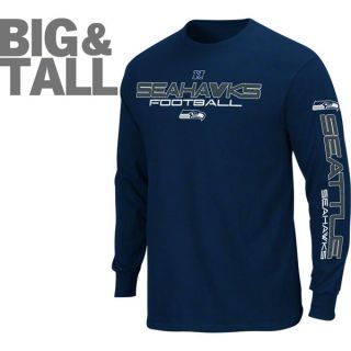Seattle Seahawks Big Tall Victory Primary Receiver III Long Sleeve T