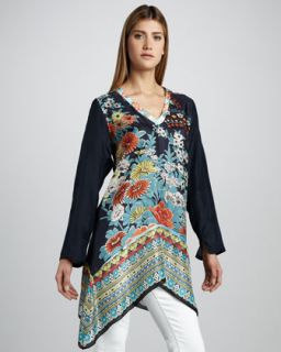 Johnny Was Collection Printed Empire Tunic, Womens   