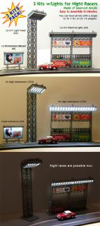 SLOT CAR BUILDINGS TO ILLUMINATE NIGHT RACES OF SCALEXTRIC, NINCO