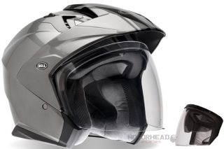 Bell Helmet Mag 9 Titanium Rally Helmet Open Face Medium w Sun Visor