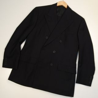 4500 Fallan Harvey Savile Row Bespoke Suit 42 40 Dark Blue