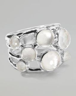 Y1BQV Ippolita Constellation Ring, Mother of Pearl