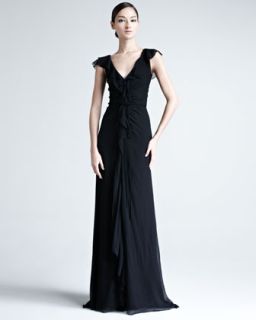 Plunging V Neckline Dress  