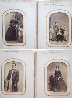  Tintype Photo Album Identified Hoagland Slaats Brearley Wyckoff