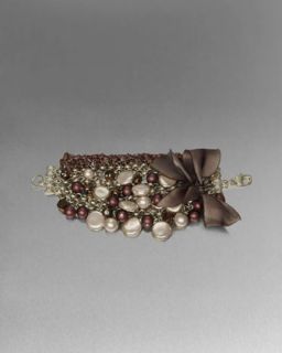St. John Collection Pearl Bow Bracelet   