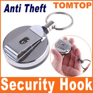 Mini Anti Theft Device Security Hook Buckle for Wallet Cell Phone