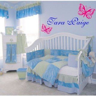 Personalized Childs Name With Butterflies Wall Decal Kids