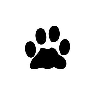 Dog Paw Print Decal, Choose Size great for wall or car