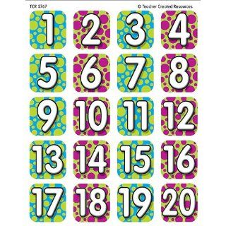  Resources Numbers 1 20 Stickers, Multi Color (5767)