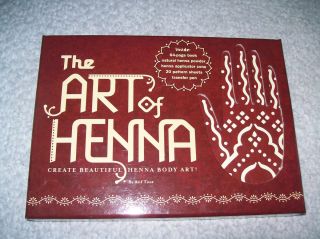 THE ART OF HENNA BODY ART KIT NEW IN BOX