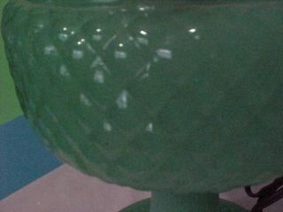 Antique Vtg Aladdin Oil Kerosene Diamond Quilt Jade Green Lamp