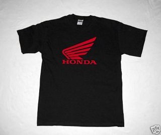 Black Honda T Shirt Motorcycle CBR Wing CRF 1000 600